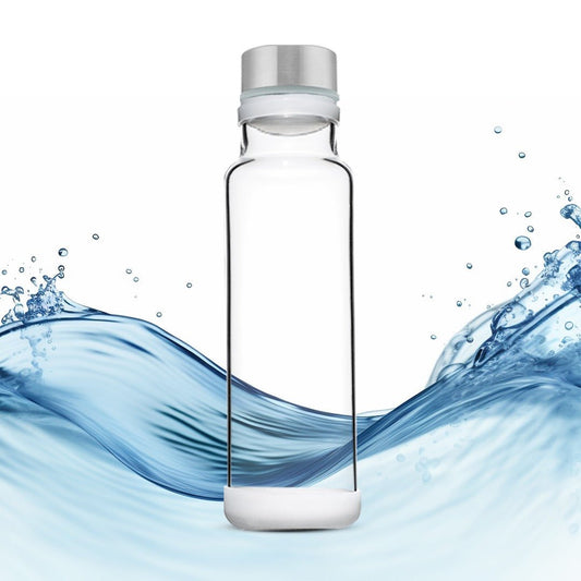 Glass bottle alone